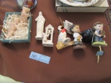 TENDER TIMES FIGURINES, RELIGIOUS FIGURINES, AND 2 PORCELAIN ANGEL FIGURINE