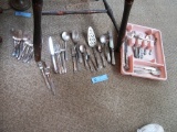 ASSORTMENT OF FLATWARE AND SERVING UTENSILS