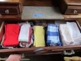 LINENS, RUGS, AND ETC IN DRAWERS
