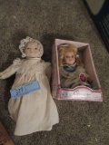 BISQUE BABY DOLL AND CHRISTINA COLLECTION PORCELAIN DOLL