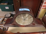 DUNHAVEN MANTLE CLOCK. CRACK IN GLASS