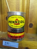 METAL AND CARDBOARD PENNZOIL CAN STYLE BANK