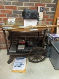 DROP LEAF ROLLABOUT TEA CART