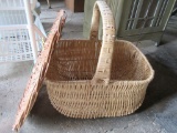 REED BASKET AND LID