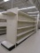 LOT 4 SECTIONS OF DOUBLE-SIDED GONDOLA SHELVING AND 2 END CAPS