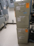 LOT 2 ROLLABOUT CHAIRS AND 2 TWO-DRAWER FILE CABINETS