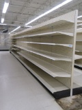 LOT 9 SECTIONS OF DOUBLE-SIDED GONDOLA SHELVING