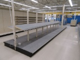 LOT 11 SECTIONS OF DEEP BASE GONDOLA SHELVING AS PICTURED