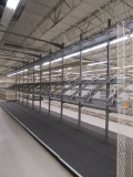 LOT 10 SECTIONS OF DEEP BASE GONDOLA SHELVING WITH BIKE RACKS ON ONE SIDE AND SHELVING ON THE OTHER