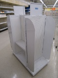 LOT 1 SECTION OF GONDOLA SHELVING DOUBLE-SIDED AND CONNECTED END CAPS