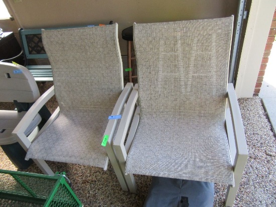 2 OVER SIZED OUTDOOR PATIO CHAIRS