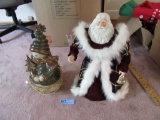 SANTA CLAUS TREE TOPPER & OTHER SNOWMAN DECORATION