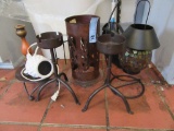 ASSORTED METAL CANDLE HOLDERS