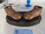 BRONZED BABY SHOES