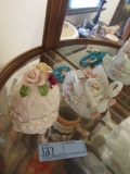 TWO-PIECE COVERED SWAN DISH AND DECORATIVE COVERED CANDY DISH RAZZARI