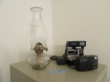 OIL LAMP AND CAMERAS