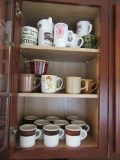 HOMER LAUGHLIN MUGS AND ASSORTED OTHER ADVERTISING MUGS