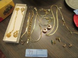 ASSORTED GOLD COLORED JEWELRY
