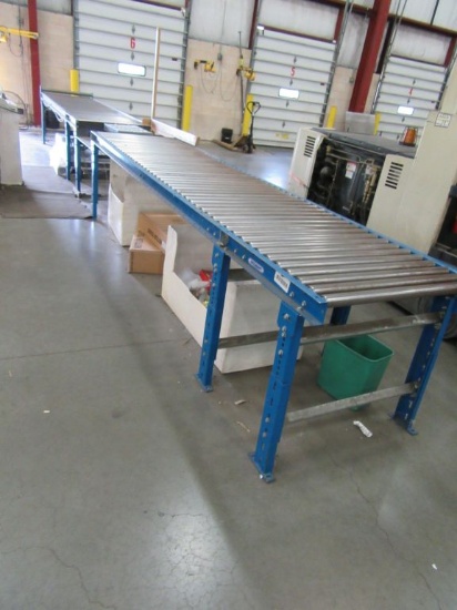 LOT 2 SECTIONS OF LEW CO 12 FOOT ROLLER CONVEYORS