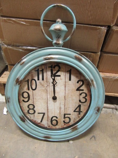 30 BOXES OF WEATHERED BLUE CLOCK. 1 PIECE PER BOX