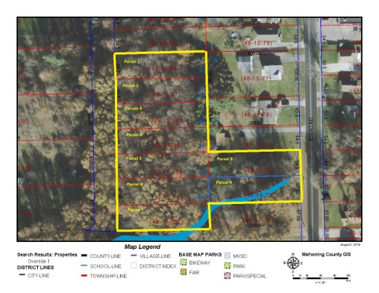 Nine (9) parceled lots in Austintown Township totaling approximately 2.012 acres.