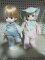 PRECIOUS MOMENTS STYLE BOY AND GIRL DOLLS