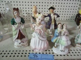 VARIETY OF VICTORIAN STYLE FIGURINES