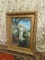 GOLD-FRAMED OIL ON CANVAS VICTORIAN LADY WITH FLOWERS BY R. MADRAZO