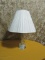 BRASS AND CRYSTAL STYLE TABLE LAMP