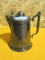 MONOGRAMMED COFFEE POT. TOPPER BROKEN