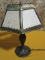 METAL TABLE LAMP WITH DECORATIVE LAMP SHADE