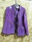 LINEA BY LOUIS DELL'OLIO SIZE MEDIUM PURPLE LEATHER JACKET