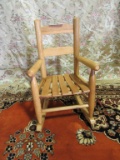 CHILD'S WOOD ROCKER