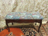 TAPESTRY COVERED PIANO BENCH