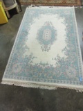 FLORAL AREA RUG APPROXIMATELY 5 BY 8