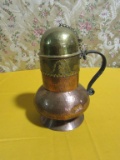 COPPER AND BRASS PITCHER