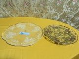 ROYAL ALBERT OLD COUNTRY ROSES PATTERN SERVING PLATE AND OTHER SERVING PLAT