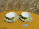 ORIENTAL STYLE PLATES AND BOWLS