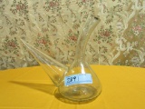 HAND BLOWN GLASS PITCHER