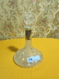 SILVER AND CRYSTAL STYLE DECANTER