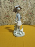 LLADRO GIRL WITH GEESE FIGURINE