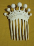 VINTAGE CROWN SHAPED HAIR COMB