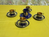 LIMOGE TEA CUPS AND SAUCERS