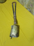 COWBELL WITH LEATHER STRAP