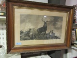 I'M LORD OF ALL I SURVEY PRINT WITH OAK FRAME BY G. LEWIS. LONDON PUBLISHED