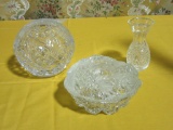 VASES AND COVERED DISH