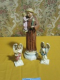 RELIGIOUS FIGURINE AND ANGELS