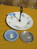 WEDGWOOD PLATE, WENDELL AUGUST FORGE PLATE, AND LIMOGE COOKIE PLATE