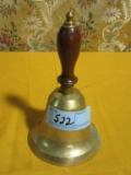 BRASS BELL WITH WOODEN HANDLE