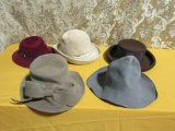 LADIES WOOL HATS INCLUDING SAKS FIFTH AVENUE ADOLPH II, FRANK CLIVE, COMMOD